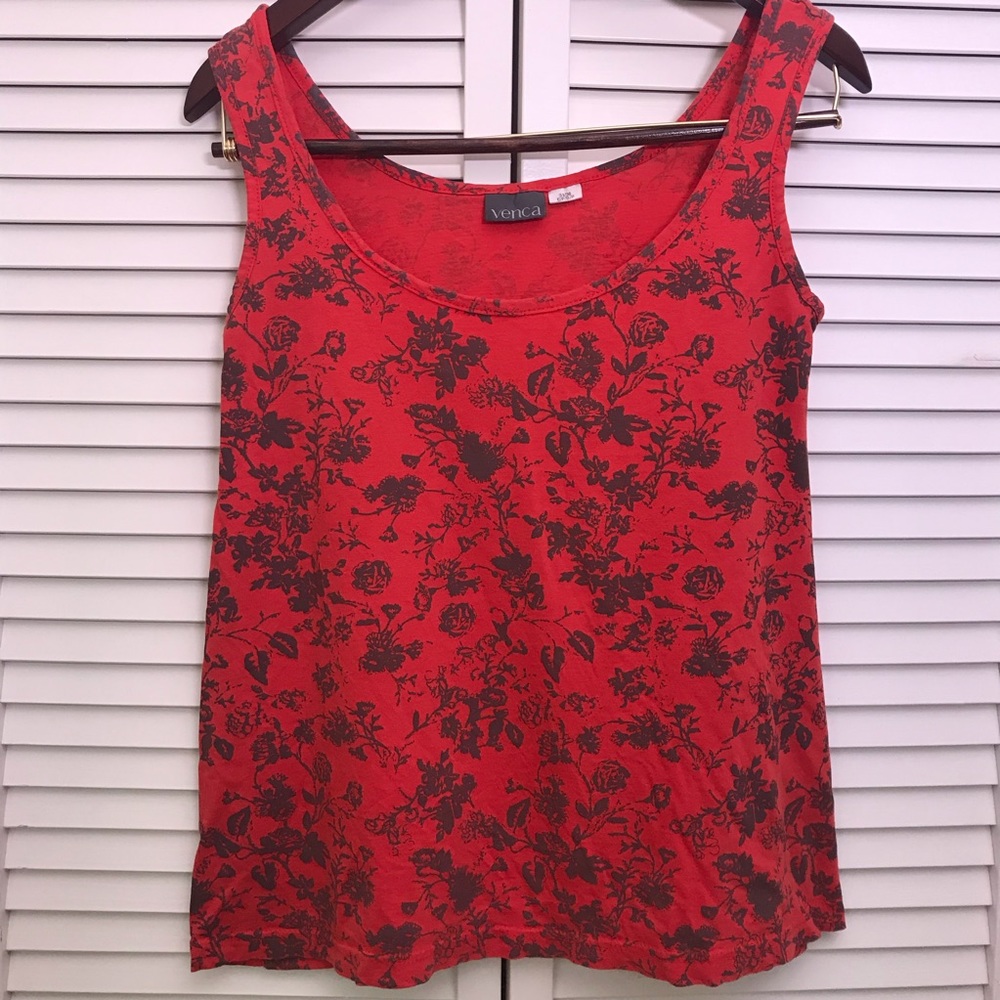Venca patterned tank top, size S